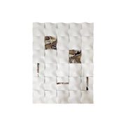 White and Silver Acrylic Glass Wall Art